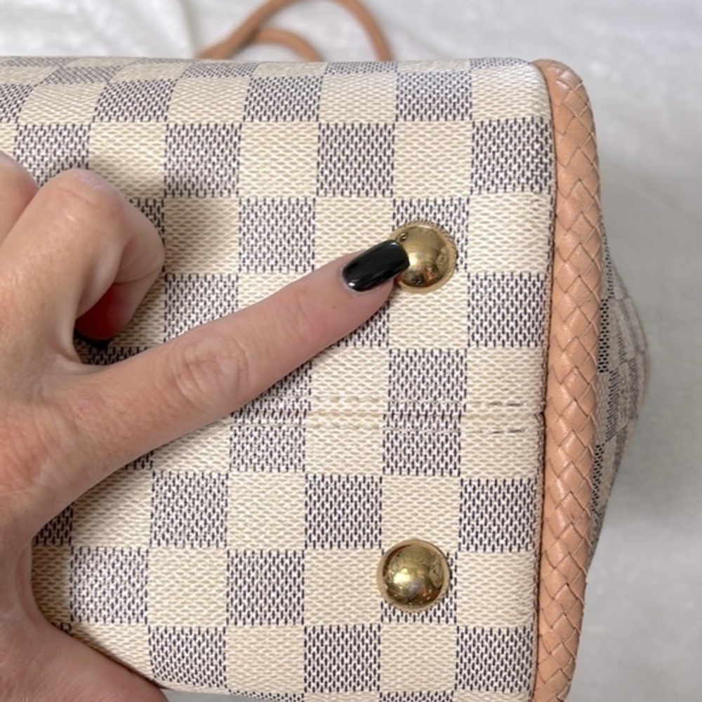 Louis Vuitton Propriano Tote Bag Damier Azur Leather White -Like New- 20… - Picture 16 of 16